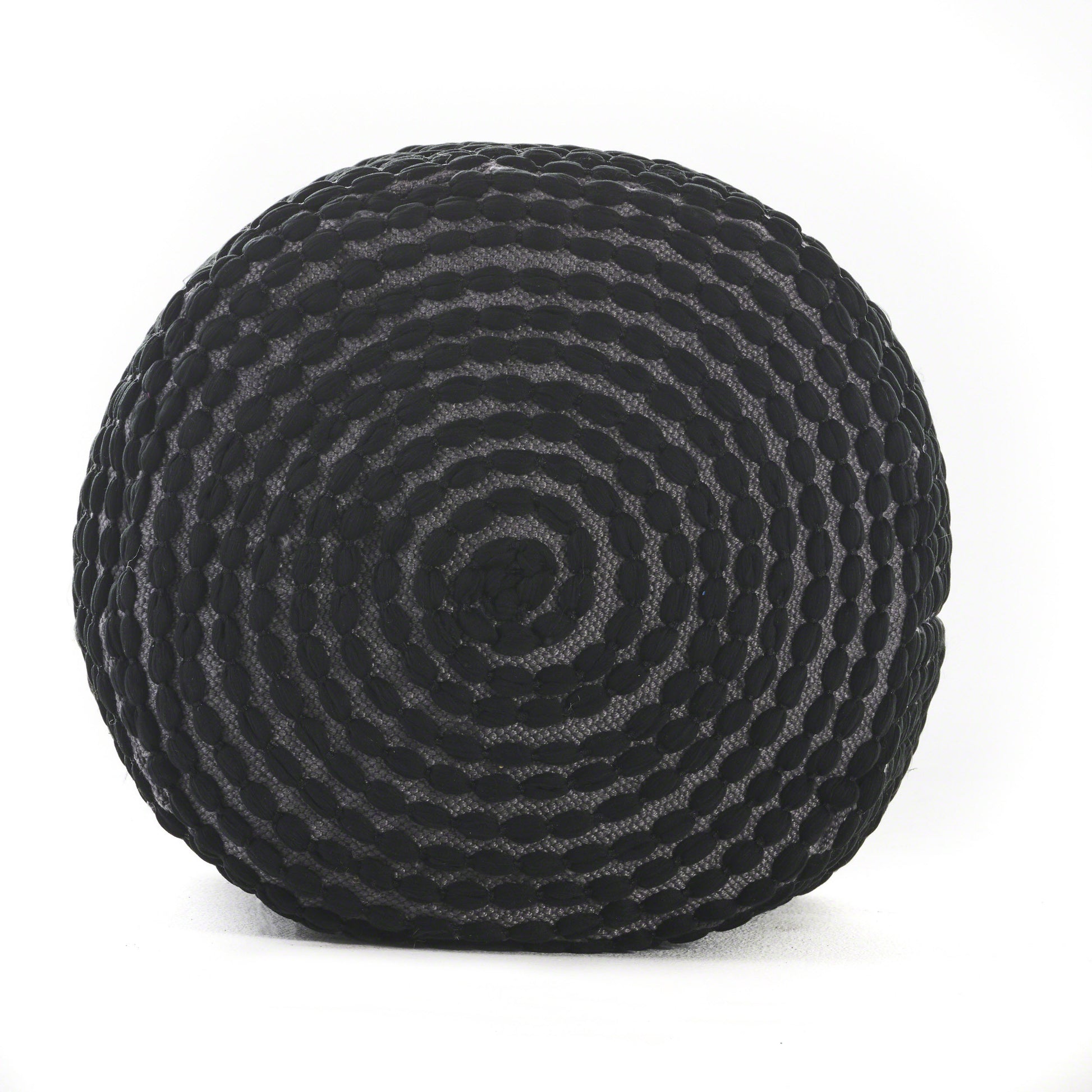 River Water Resistant Handcrafted Cylindrical Pouf black-waterproof fabric