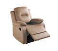 Elegant Modern Peat Color Microfiber Motion Recliner grey+brown-microfiber-manual-handle-metal-primary