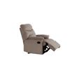 Luxurious Velvet Light Brown Color 1pc Motion Recliner light brown-velvet-manual-handle-metal-primary