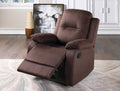 Elegant Modern Chocolate Color Microfiber Motion chocolate-microfiber-manual-handle-metal-primary