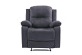 Elegant Modern Ebony Color Microfiber Motion Recliner ebony-microfiber-manual-handle-metal-primary