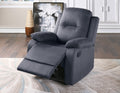 Elegant Modern Ebony Color Microfiber Motion Recliner ebony-microfiber-manual-handle-metal-primary