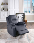 Elegant Modern Ebony Color Microfiber Motion Recliner ebony-microfiber-manual-handle-metal-primary