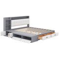 Queen Size Low Profile Platform Bed Frame With -