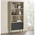 3 shelf Engineered Wood Bookcase with 2 Drawers