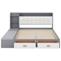 Queen Size Low Profile Platform Bed Frame With -