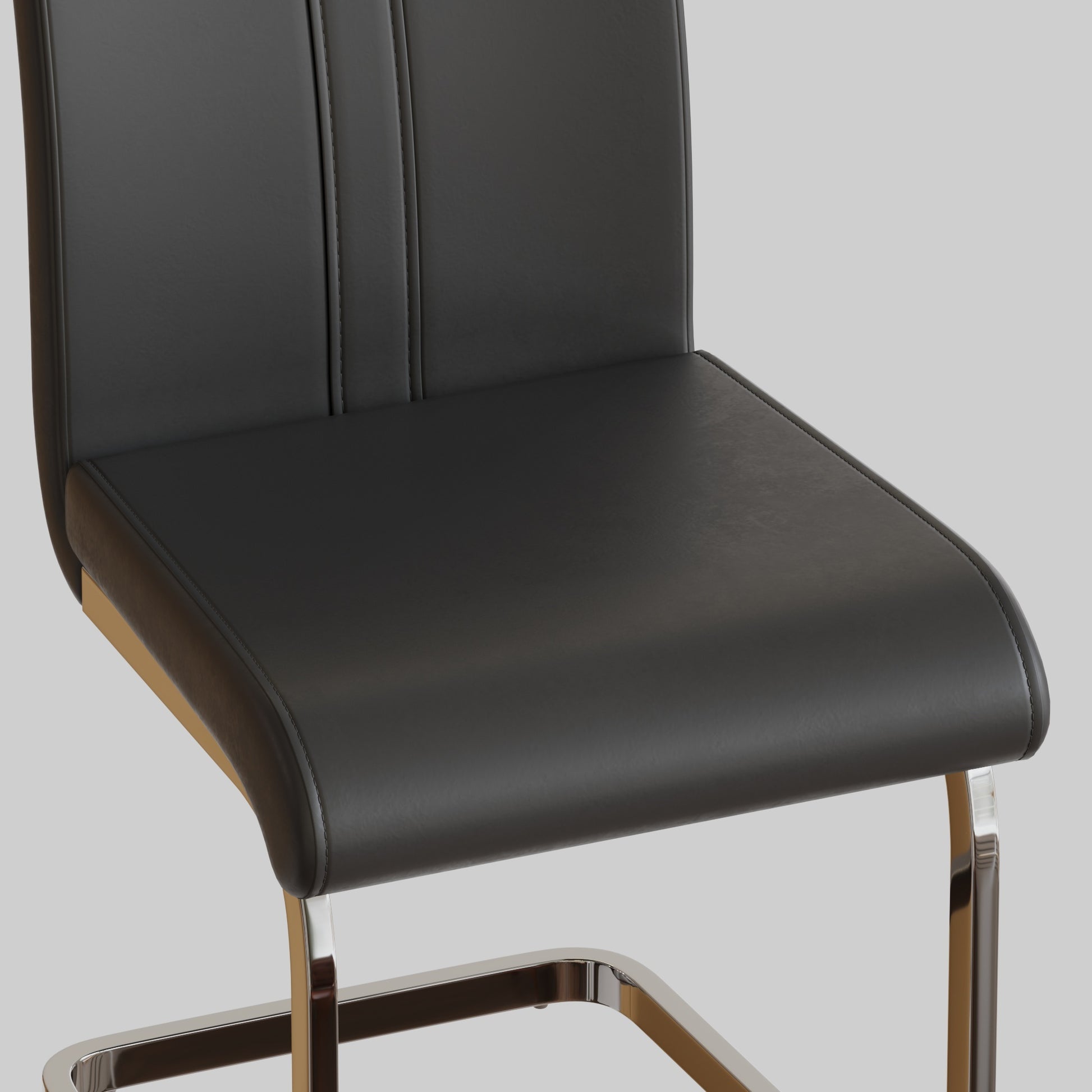 Modern Dining Chairs,Pu Faux Leather High Back -