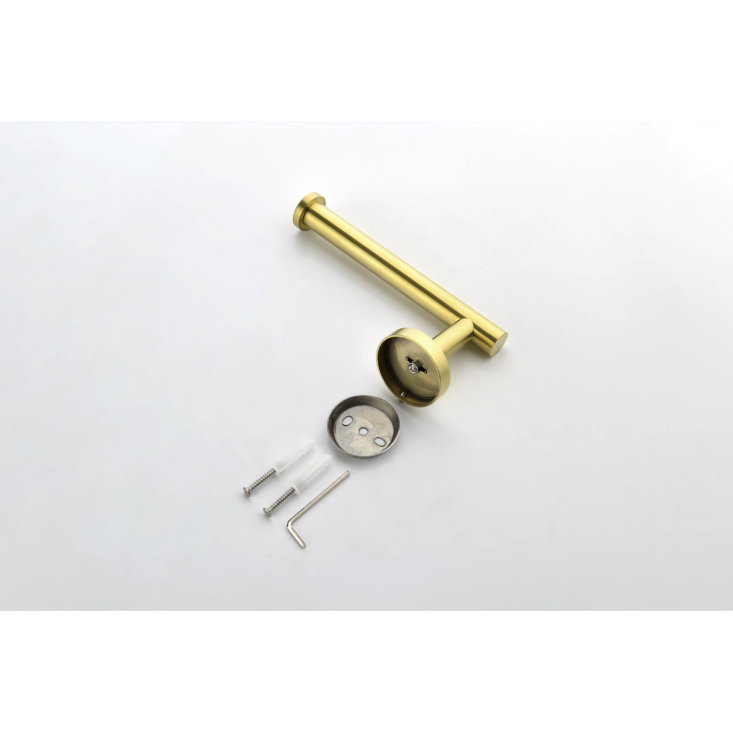 3 Piece Bathroom Hardware Set brushed gold-stainless steel