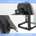 1 Light Matte Black Non Motion Sensing Outdoor