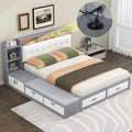 Queen Size Low Profile Platform Bed Frame With -