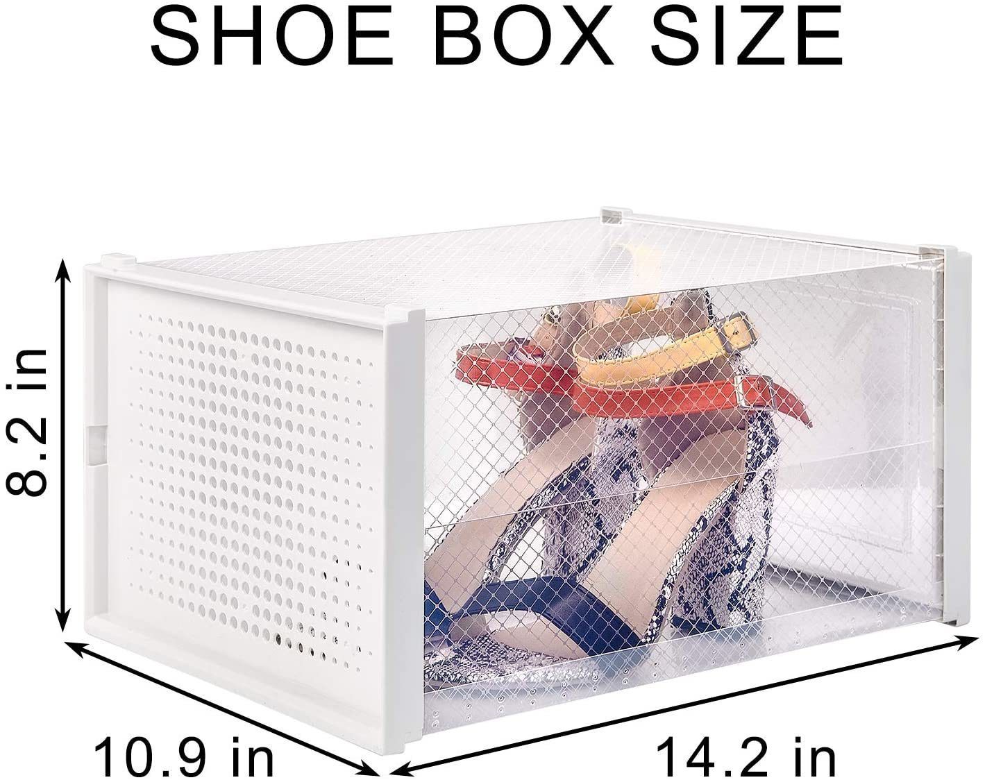 Storage Shoe Box Foldable Clear Sneaker Display