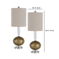 Table Lamp with Resin Ball Accent, Set of 2,