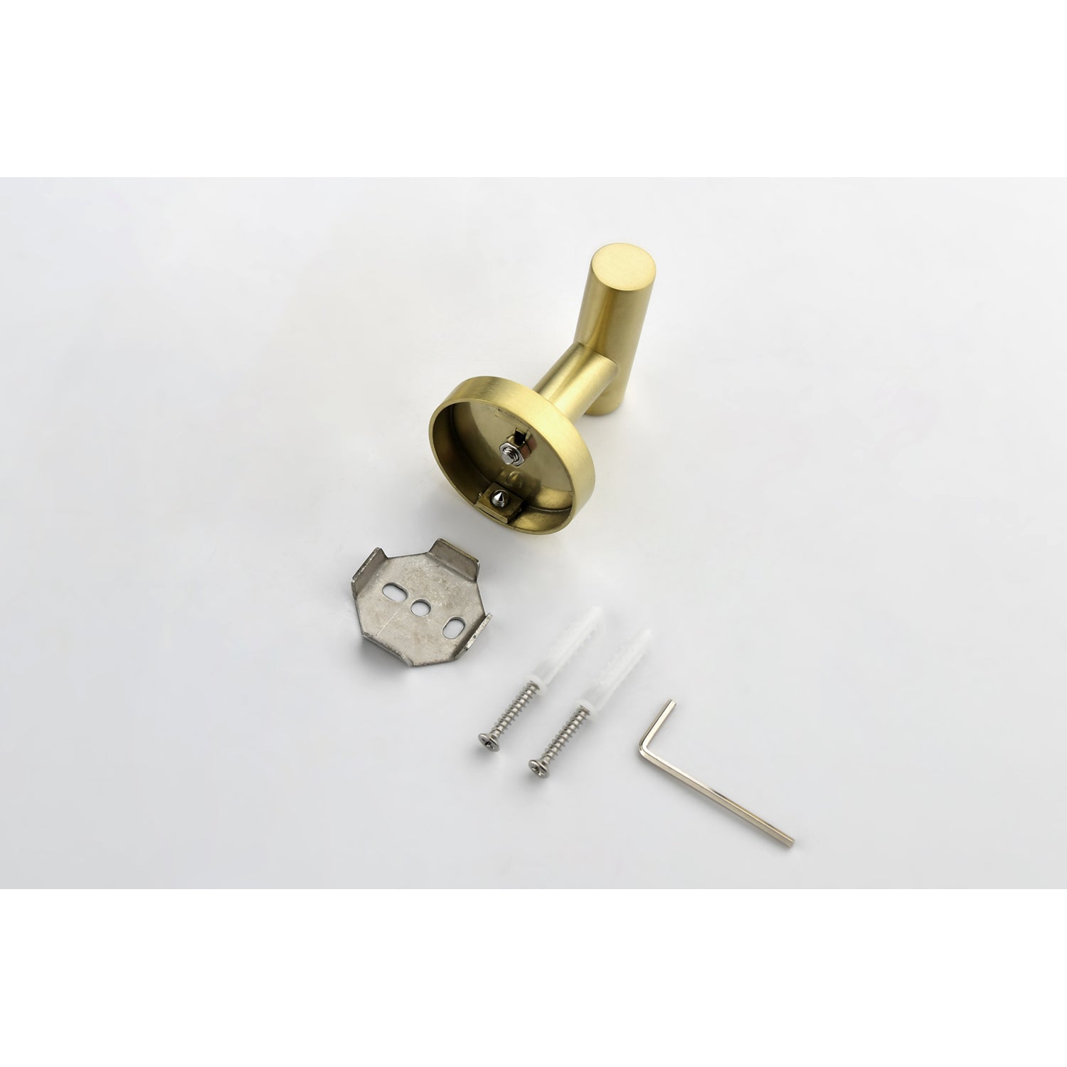 3 Piece Bathroom Hardware Set brushed gold-stainless steel