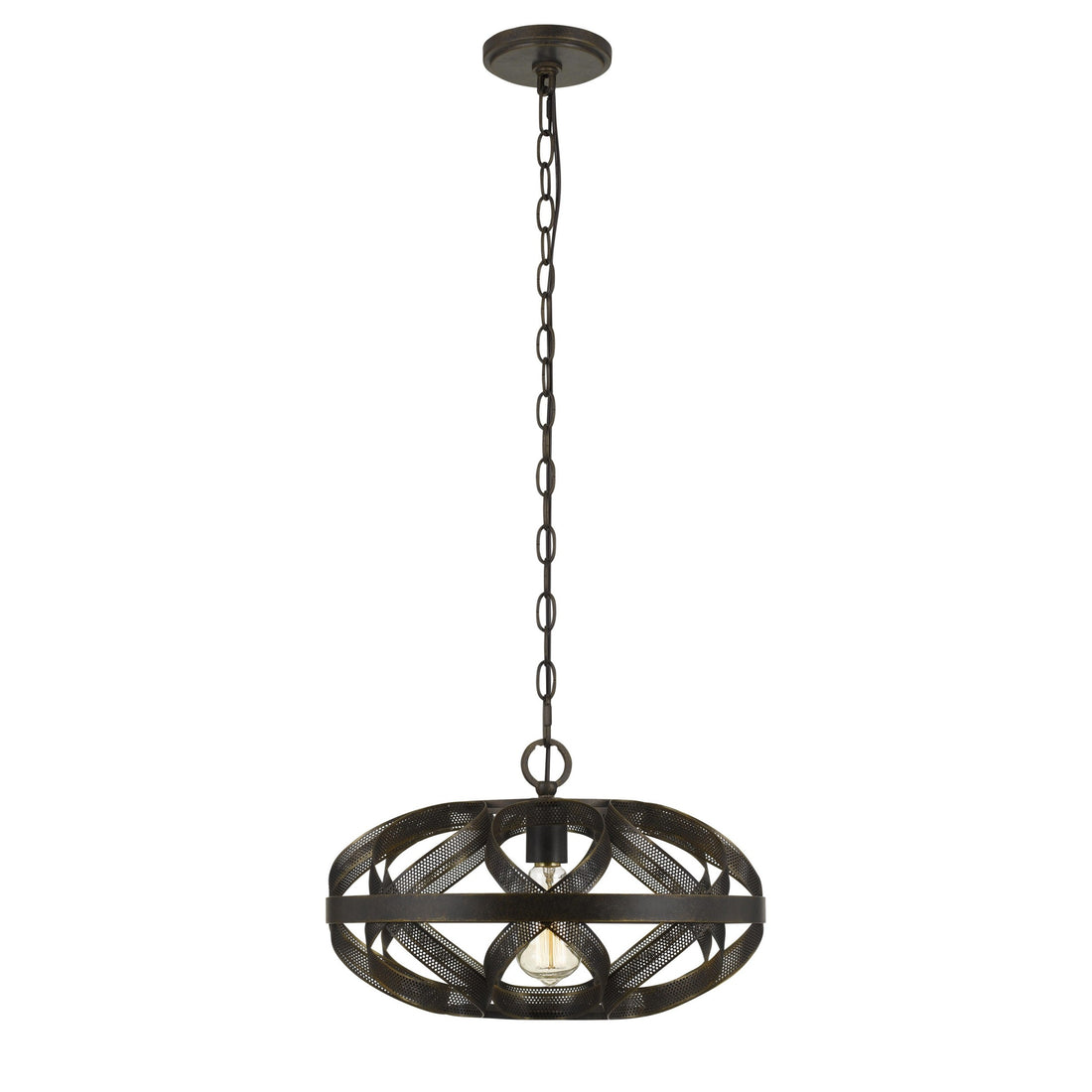 60w Twisted Metal Mesh Design Pendant Fixture,