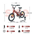 Kids Bike,16 Inch Kids' Bicycle with Training cycling-red-garden & outdoor-steel