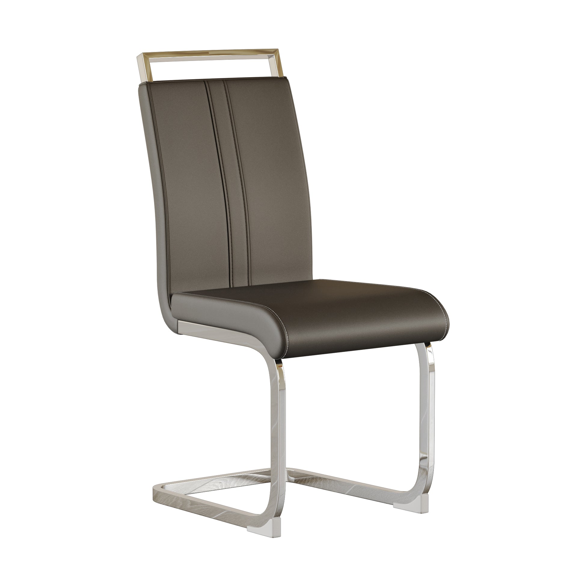 Modern Dining Chairs,Pu Faux Leather High Back -