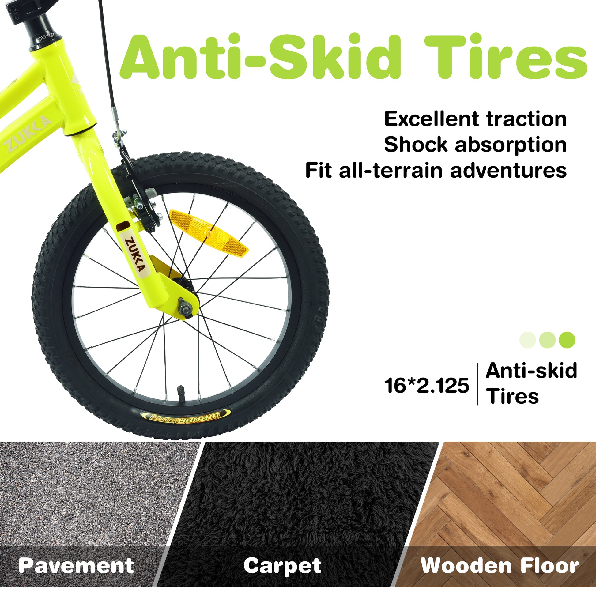 Kids Bike,16 Inch Kids' Bicycle with Training cycling-yellow-garden & outdoor-steel