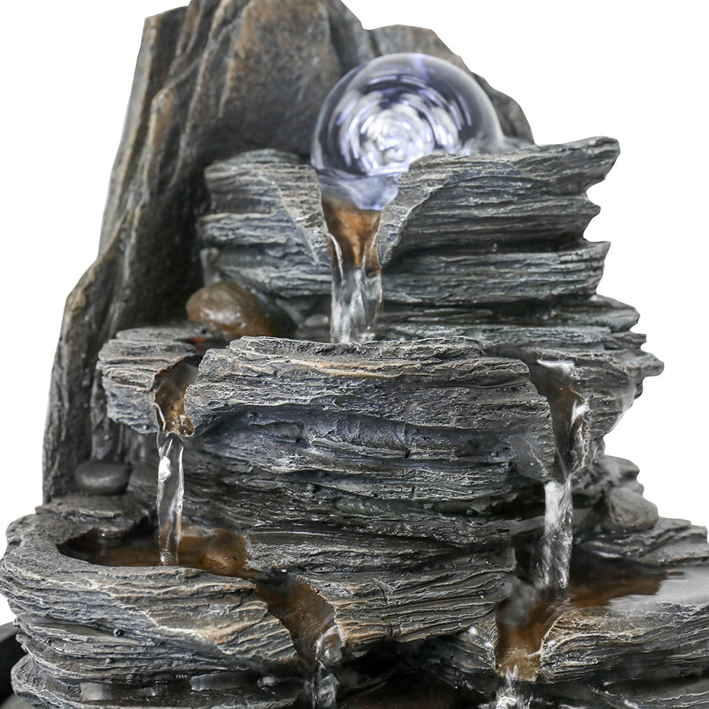 9.8inches Indoor Tabletop Fountain Cascading