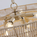 Bohemian style Woven Pendant Light 23.6 Inch Rattan wood-farmhouse-iron