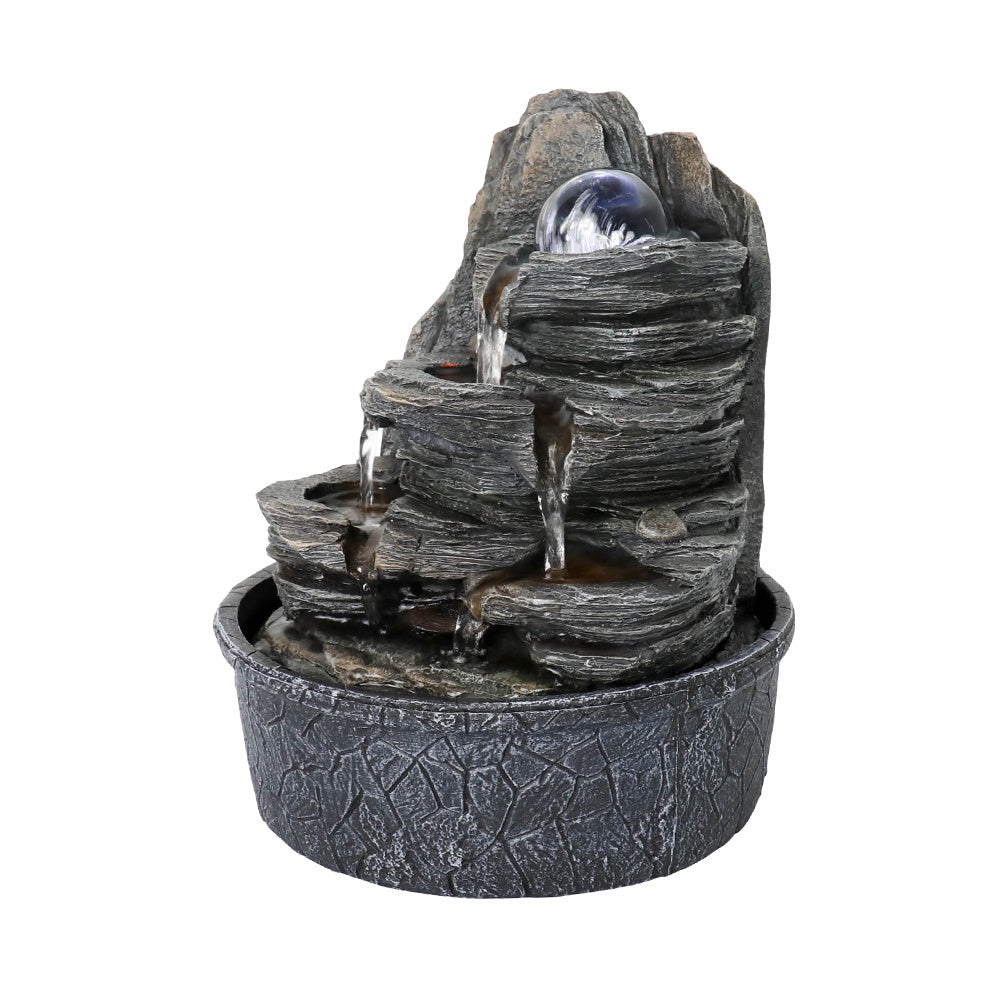 9.8inches Indoor Tabletop Fountain Cascading