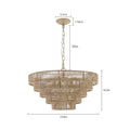 Bohemian style Woven Pendant Light 23.6 Inch Rattan wood-farmhouse-iron