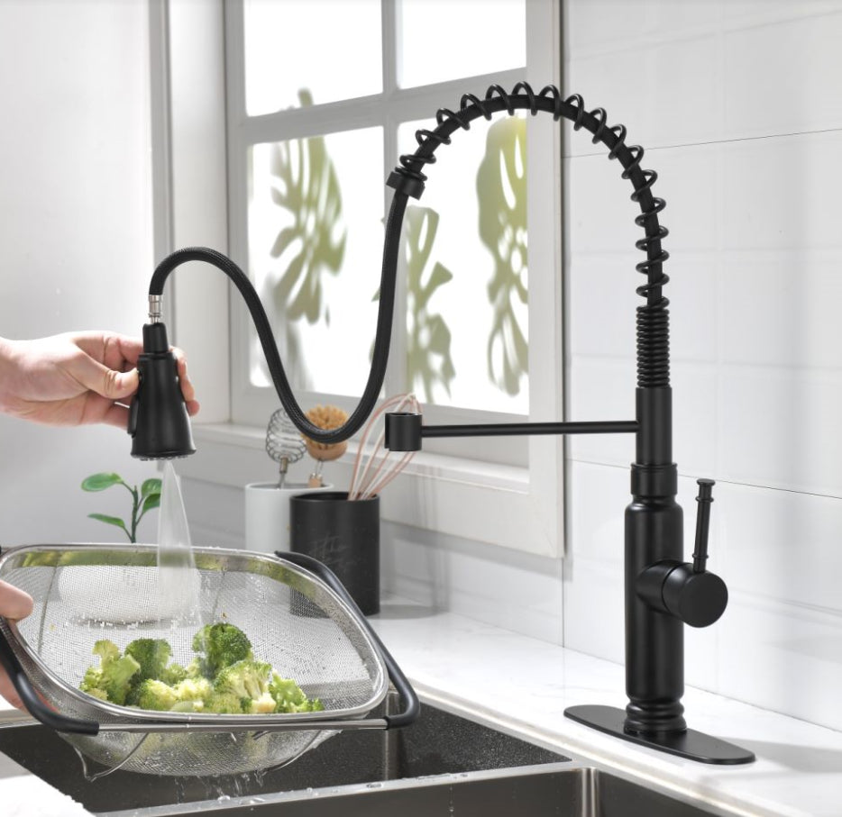 Touch Kitchen Faucet with Pull Down Sprayer brushed nickel-stainless steel