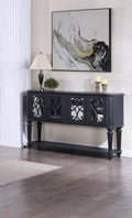 Traditional Formal 1pc Side Board Dark Brown Finish dark brown-traditional-wood