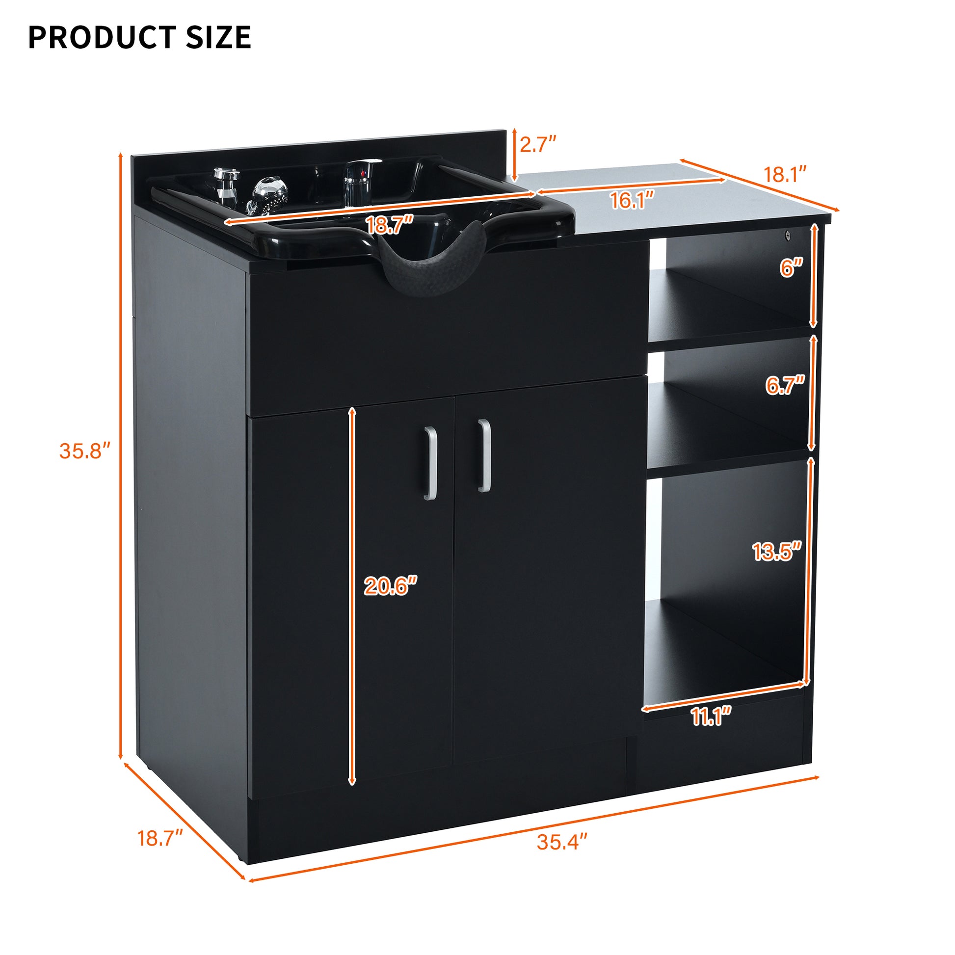 Shampoo Backwash Station for Salons,Salon Station