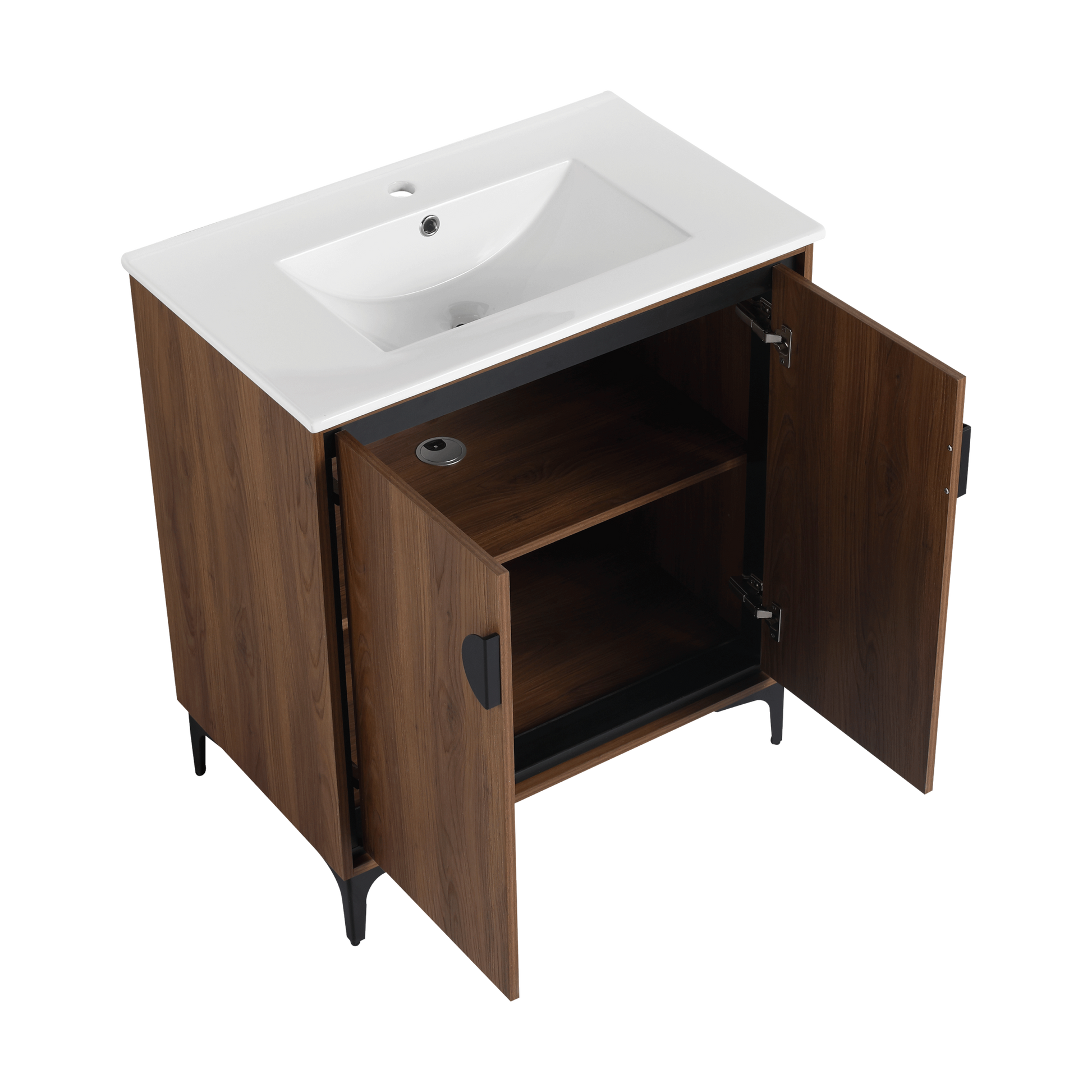 30 "Bathroom Vanity, 2 Doors, Bathroom Cabinet