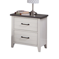 White Color Nightstand Bedroom 1pc Nightstand