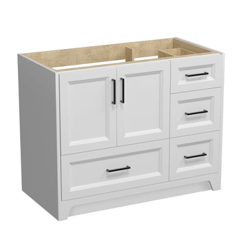 Solid Wood 42 Inch Bathroom Vanity Without Top