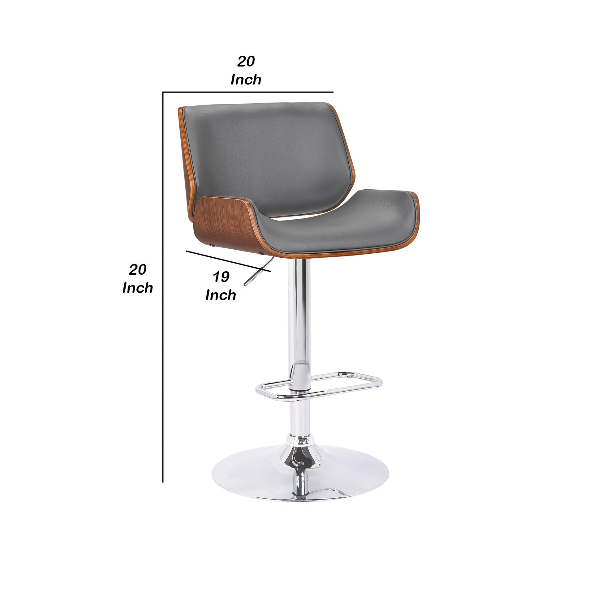 Curved Design fabric Barstool with Swivel