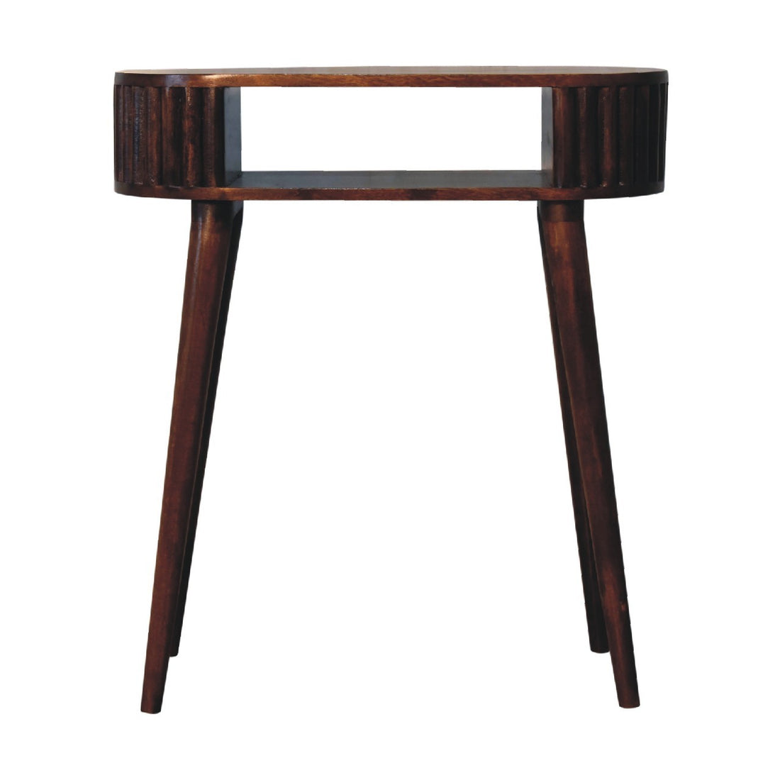 Stripe Chestnut Writing Desk - Chestnut Solid