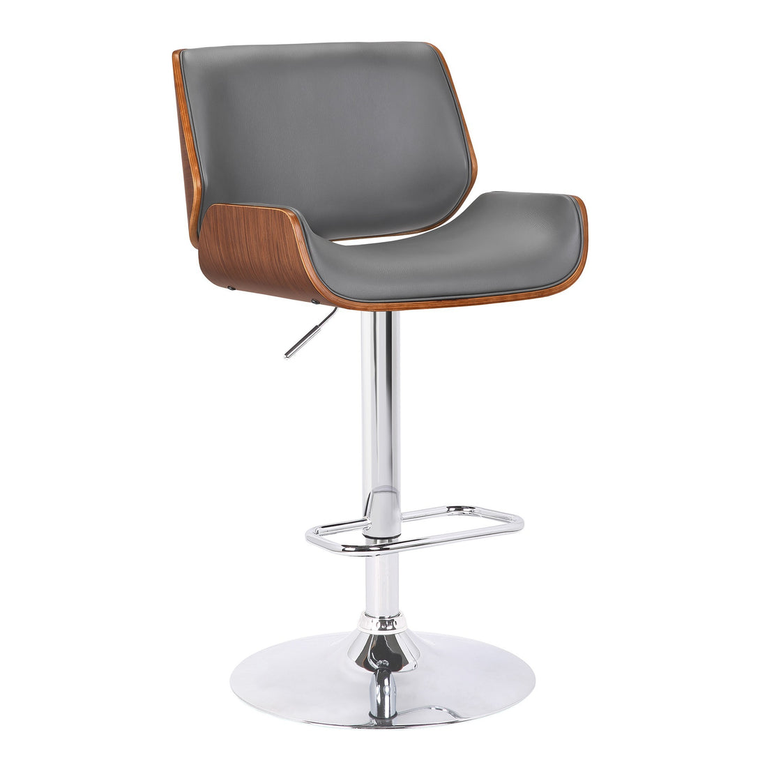 Curved Design fabric Barstool with Swivel