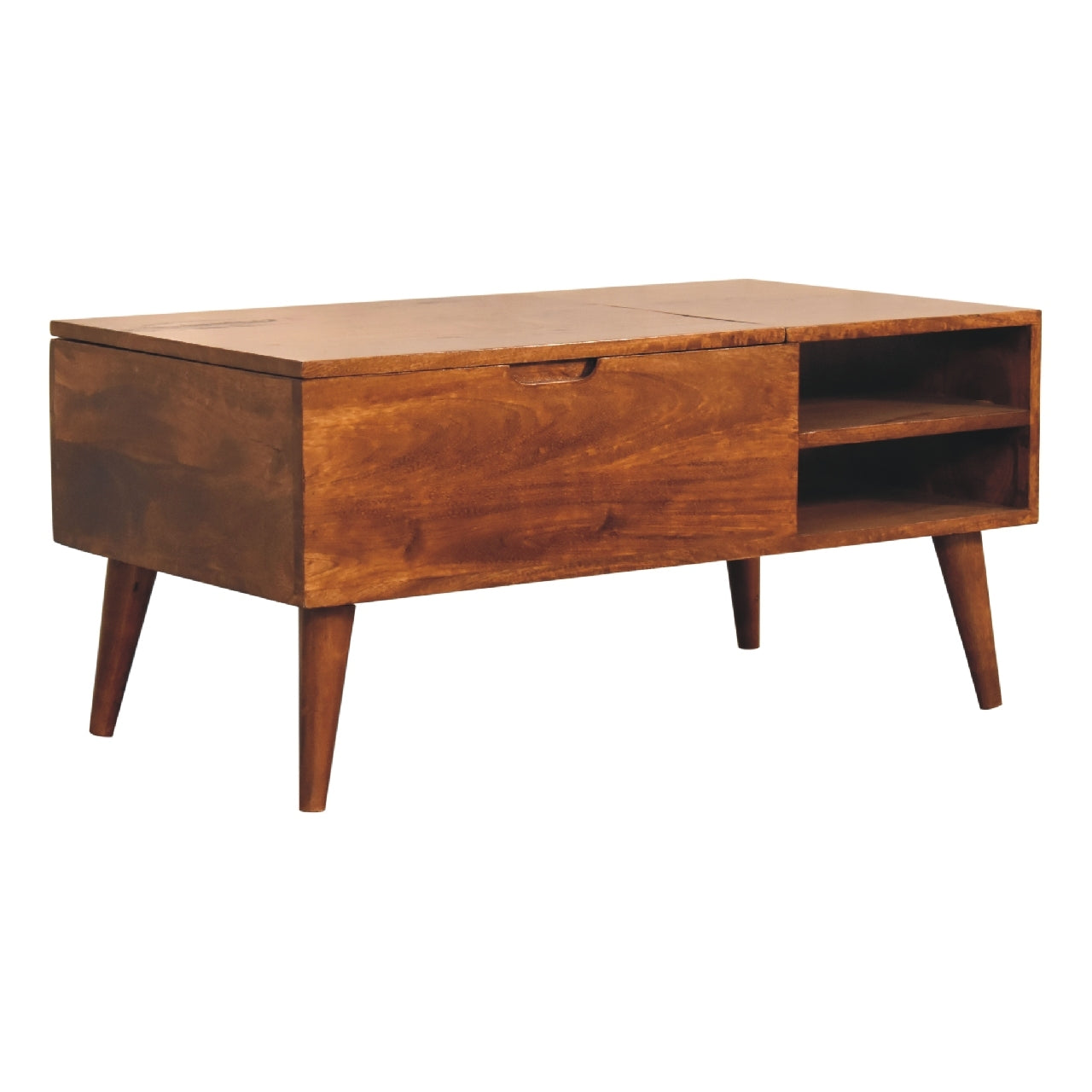 Chestnut Handle Media Unit - Chestnut Solid Wood