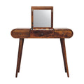 Chestnut Mirror Dressing Table - Chestnut Solid