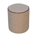 Serenity Round Footstool - Cream Foam Wood Fabric