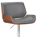 Curved Design fabric Barstool with Swivel