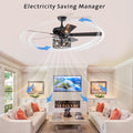 Farmhouse Industrial 52 inch Ceiling Fan Optional matte black-ceiling