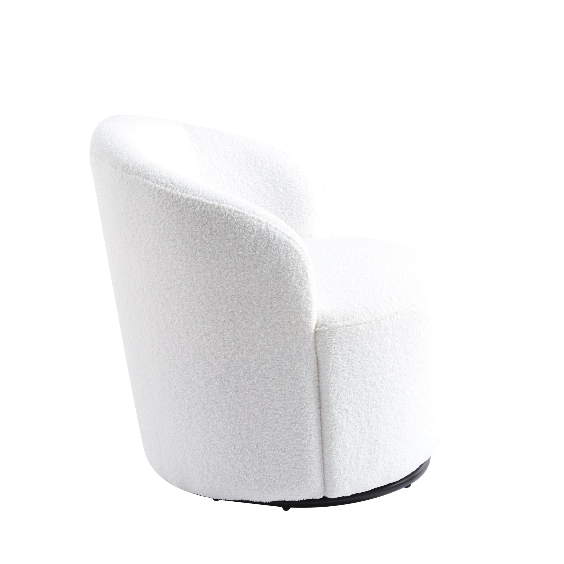 SLifet Swivel Barrel Chair, Swivel Chair, Barrel white-primary living space-modern-foam-teddy