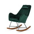 Chelsea Velvet Rocking Chair - Green Velvet