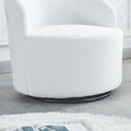 SLifet Swivel Barrel Chair, Swivel Chair, Barrel white-primary living space-modern-foam-teddy