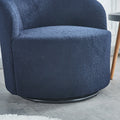 SLifet Swivel Barrel Chair, Swivel Chair, Barrel purplish blue-primary living