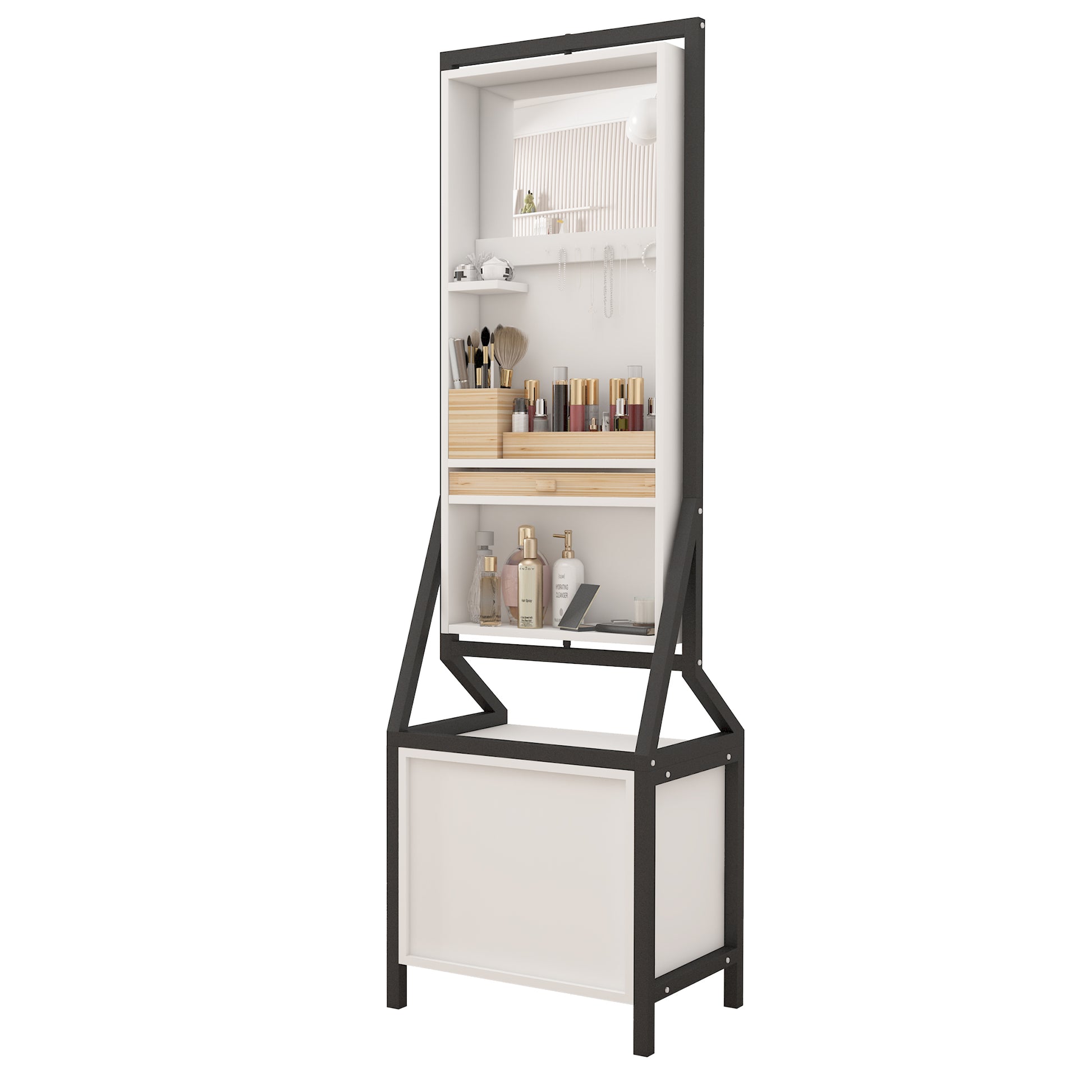 360 Swivel Jewelry Armoire & Makeup Mirror