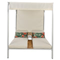 Outdoor Patio Sunbed Daybed With Cushions,