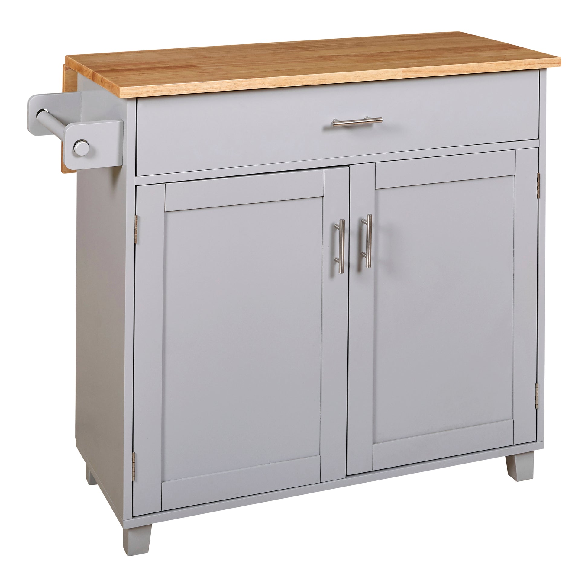 K&K Rolling Kitchen Island with Storage, Kitchen Cart