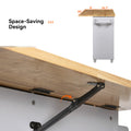 K&K Rolling Kitchen Island with Storage, Kitchen Cart