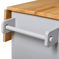 K&K Rolling Kitchen Island with Storage, Kitchen Cart