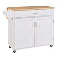 K&K Rolling Kitchen Island with Storage, Kitchen Cart