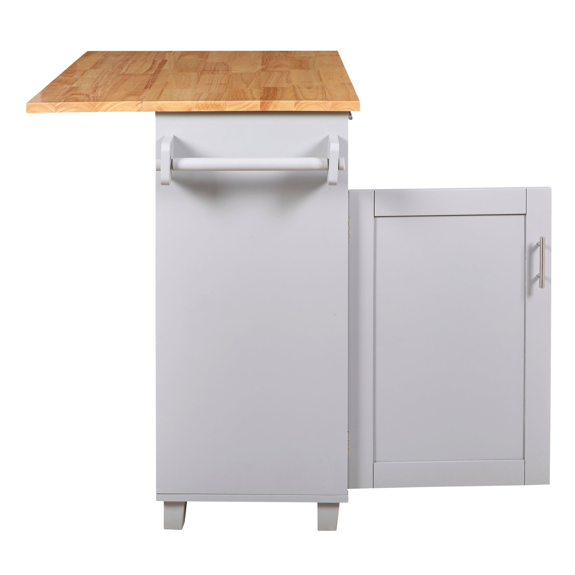 K&K Rolling Kitchen Island with Storage, Kitchen Cart